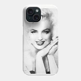 Theo's Marilyn MM 133 black-white Phone Case