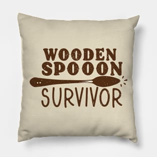 wooden spoon survivor Pillow