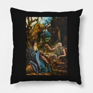 The Temptation of Saint Anthony - Matthias Grünewald Pillow