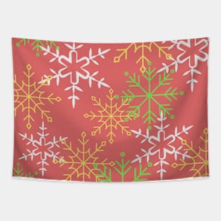 Christmas Snowflakes Tapestry