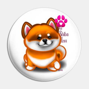 I love my Shiba Inu Pin