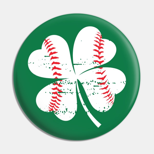 Lucky Baseball St Patricks Day Gift Men Catcher Shamrock Pin by MasliankaStepan