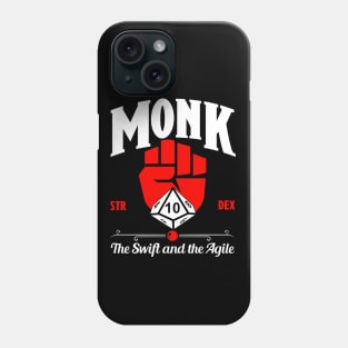D&D Character Class Monk Phone Case