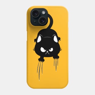 Angry kitty ripping Phone Case