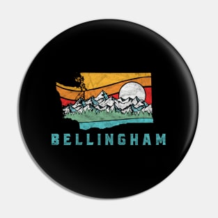 Bellingham Washington Outdoors Mountains Pin