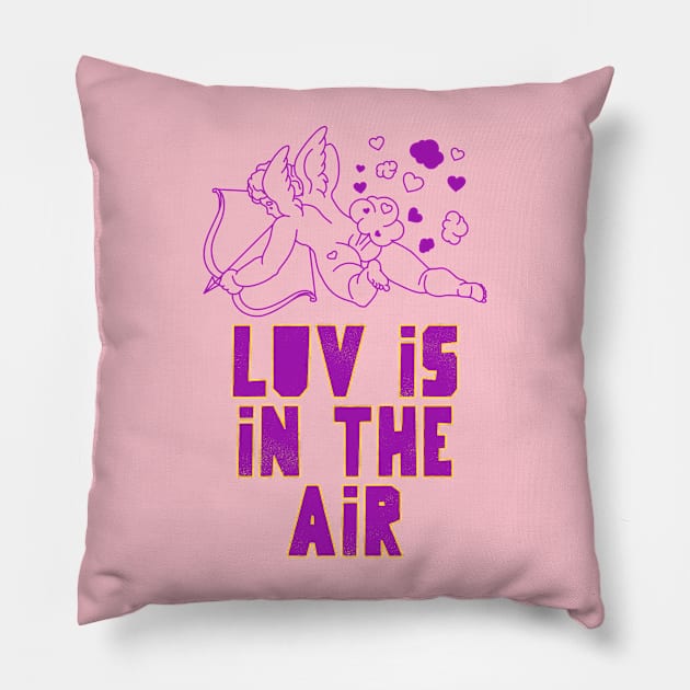 love is in the air cupid Pillow by WOAT