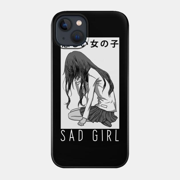 Sad Girl Anime Aesthetic Vaporwave Japanese Otaku Harajuku Hoodie Sad Girl Anime Phone Case Teepublic