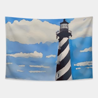 Lighthouse on Cape Hatteras National Seashore Tapestry