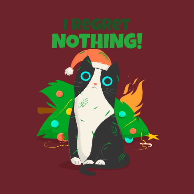 I Regret Nothing / Christmas cat / Cat by Redboy