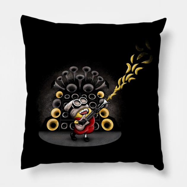 Banana Fury Pillow by Droidloot