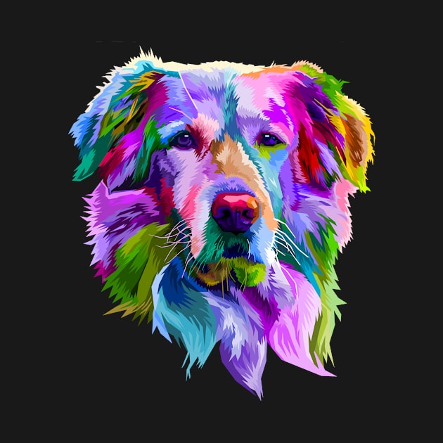 Pet Golden Retriever Art by Darth Noob