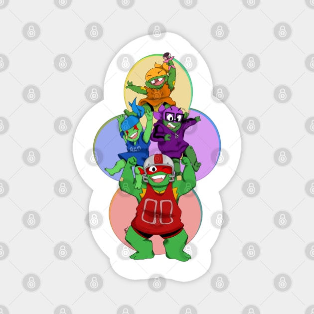 Rottmnt Babies Magnet by Beansprout Doodles