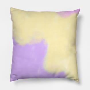 Pink yellow red watercolor handpainted art Pillow