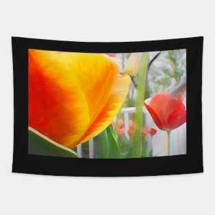 Easter Tulips Tapestry