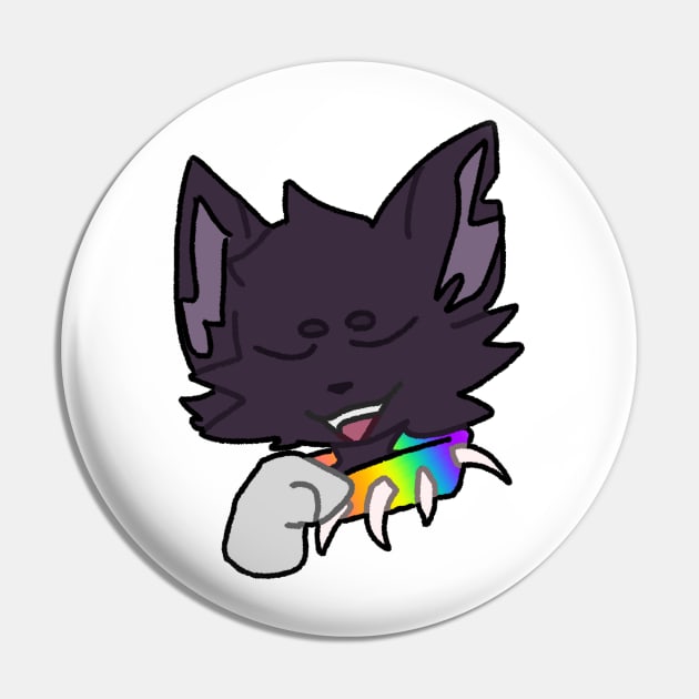 Scourge Rainbow Collar Pin by WillowTheCat-