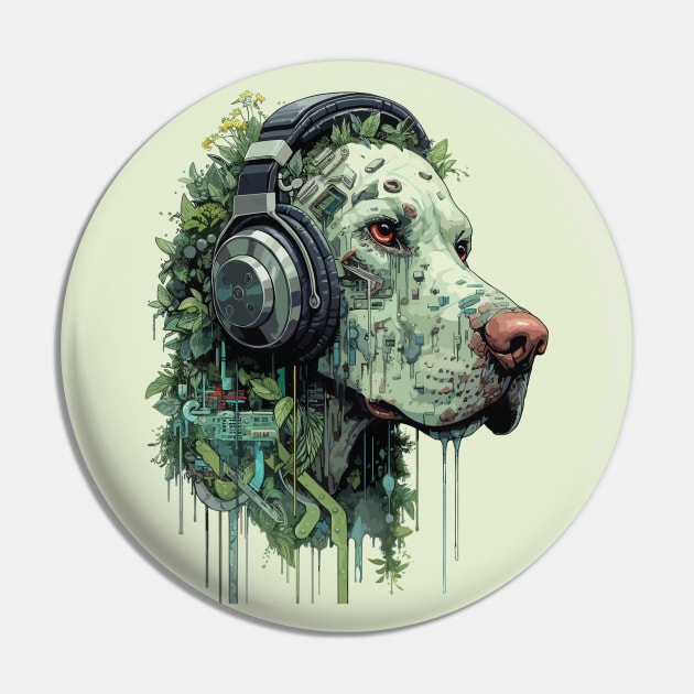 Futuristic music dog Pin by TVEX19