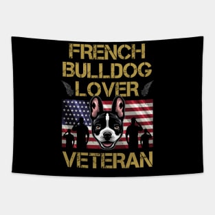 Veteran French Bulldog Lover Tapestry