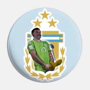 Argentina's Goalkeeper Celebrates Pin