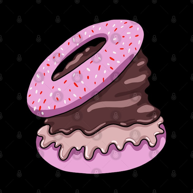 Yummy Donut Full Of Chocolate by isstgeschichte