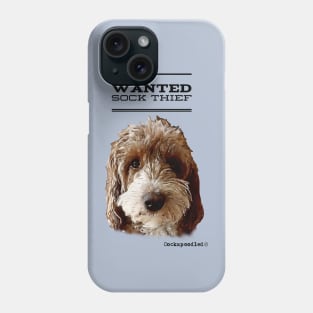 Cockapoo / Doodle Dog Sock Thief Phone Case