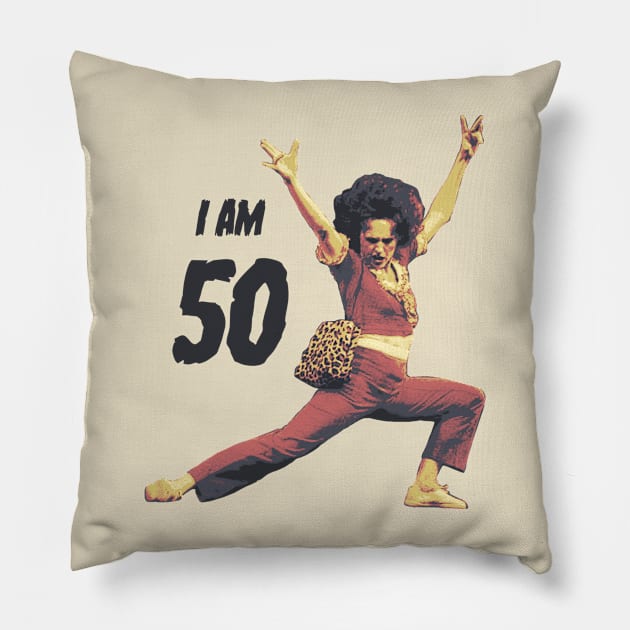 Sally O'Mally I am 50 Pillow by Suksesno Aku Gusti