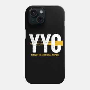 YYC Airport Code Calgary International Airport Phone Case