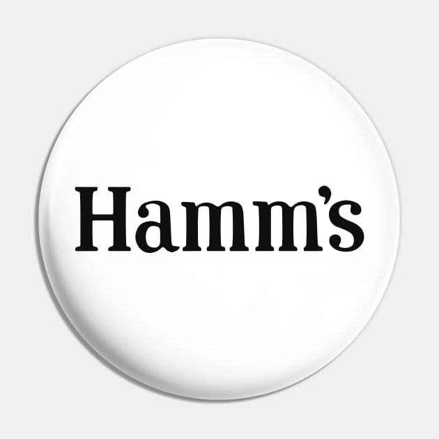 Hamm's Beer Funky Logo in Black Pin by Eugene and Jonnie Tee's