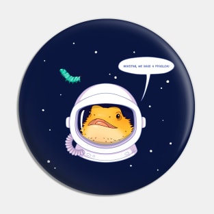 Astronaut Bearded Dragon, Space Theme! Pin