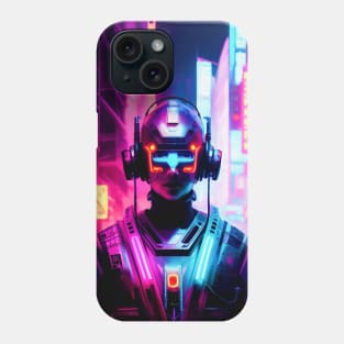 Abstract Cyberpunk Cyborg Phone Case