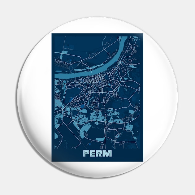 Perm - Russia Peace City Map Pin by tienstencil