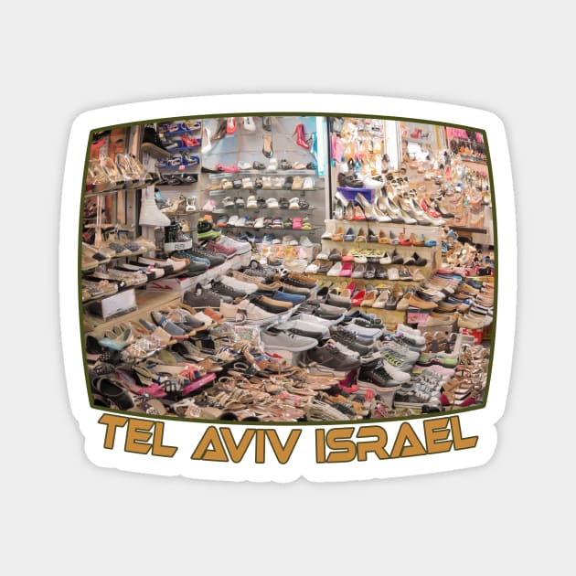 Israel, Tel Aviv. Shoe Store Magnet by UltraQuirky