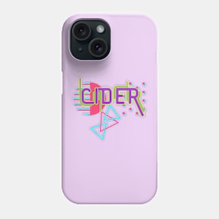 CIDER Pink, Purple, Aqua, and Lime Retro 80's Style Phone Case