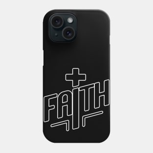 Faith with cross Phone Case