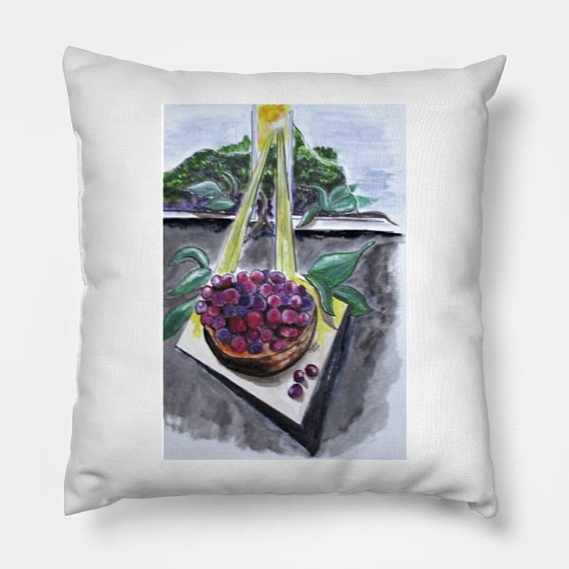 Dreams Of Grapes Pillow by cjkell