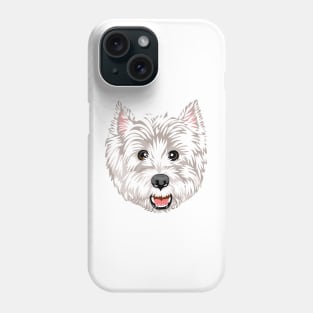 Westie face Phone Case