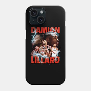 RETRO VINTAGE DAMIAN LILLARD TRAILBLAZERS BOOTLEG Phone Case