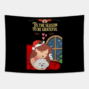 Tis the Season to be Grateful Tapestry