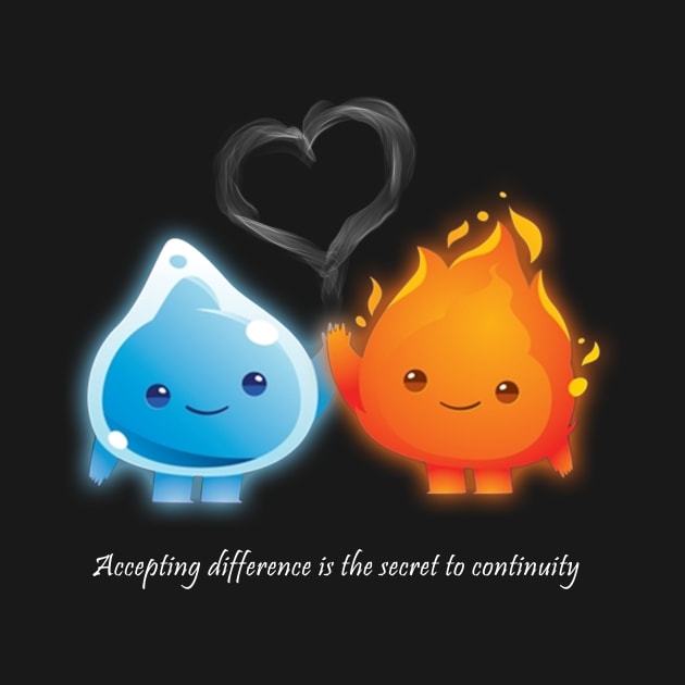 Accepting difference is the secret to continuity by t_shirt_speciall