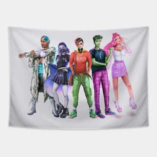 TT Teen titans final Tapestry