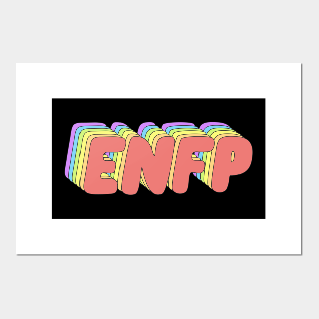 Colorful Enfp Rainbow Enfp Affiche Et Impression D Art Teepublic Fr