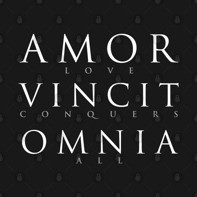 Latin Quote: Amor Vincit Omnia by Elvdant