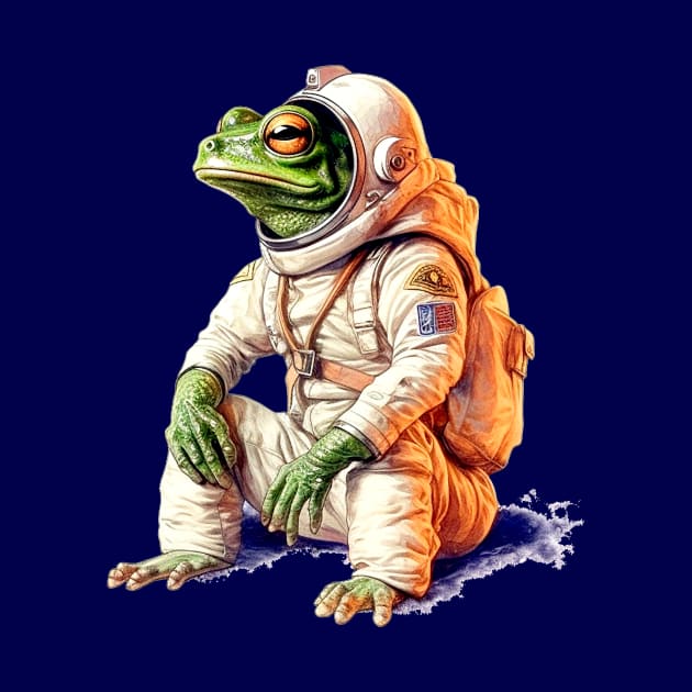 An Astronaut Frog by enyeniarts