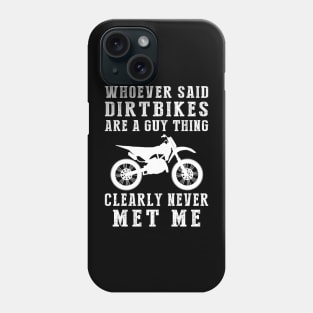 Revving Up Fun: Unisex Dirtbike Delight! Phone Case