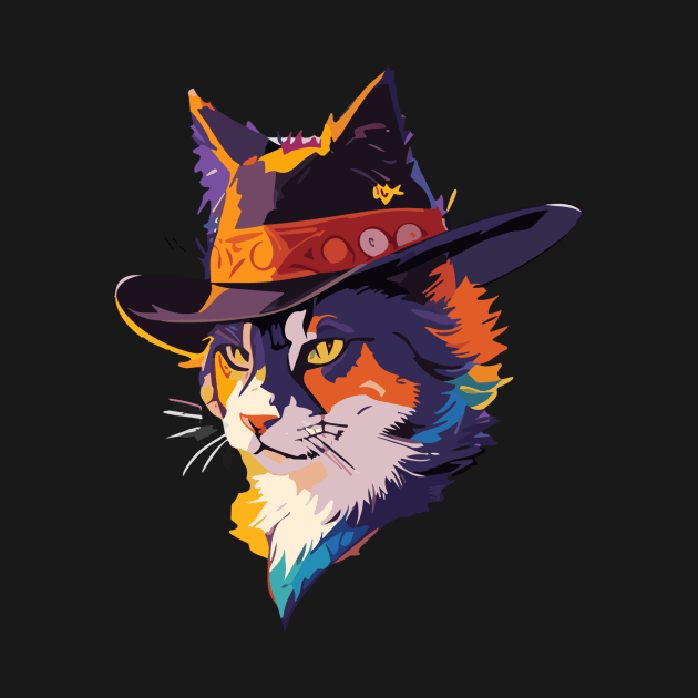 cowboy cat by ReaBelle