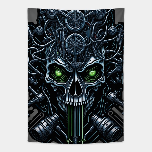 Cyborg Heads S03 D23 Tapestry by Houerd