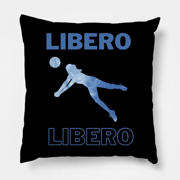 Volleyball Player Libero Pillow by docferds