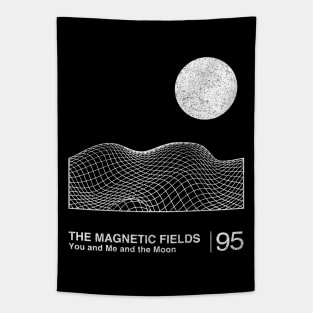 The Magnetic Fields / Minimalist Graphic Fan Artwork Design Tapestry