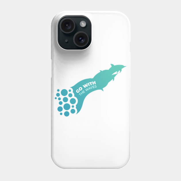 Go with the waves with creative dolphin design Gift Phone Case by Swimarts