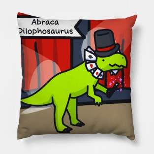 Abraca Dilophosaurus Square Pillow