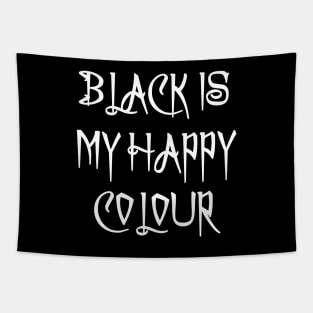 Black Is My Happy Colour Tapestry